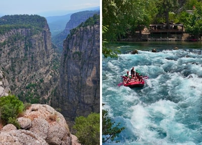 Antalya Tazi Canyon + Jeep + Zipline + Rafting Tour