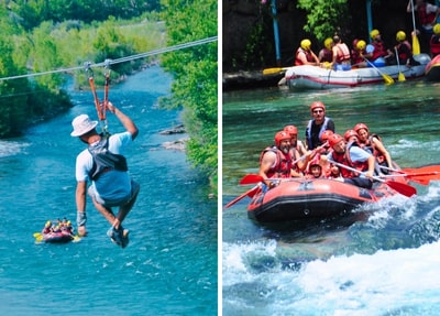 Antalya Zipline + Rafting Tour
