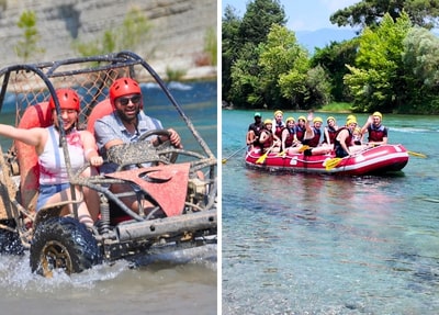 Tazi Canyon Buggy Safari + Jeep + Zipline + Rafting Tour