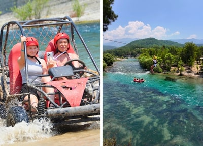 Buggy Safari + Zipline + Rafting Tour