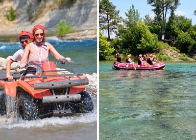 Quad Safari + Jeep + Zipline + Rafting Tour