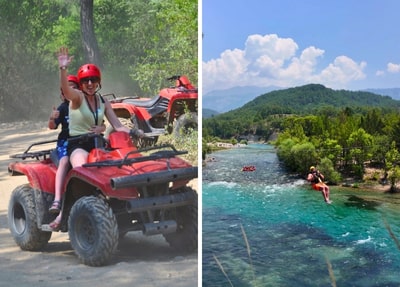 Quad Safari + Zipline + Rafting Tour
